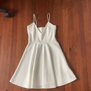 White simple dress